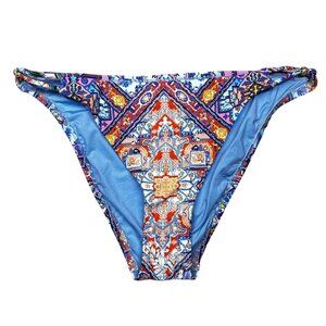 Nanette Lepore Bikini Bottoms Womens Size‎ Small Festival Side Rings Multicolor